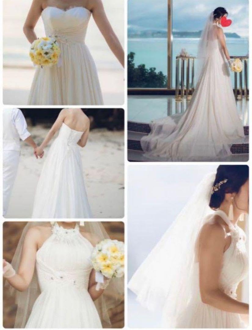 Amazon.co.jp: Alohina hoku Empire Line Wedding Dress